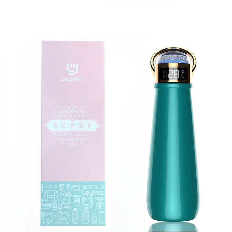 LCD Reminding Travel Heating Thermo Bottle Digital Stainless Steel Smart Water Bottle Thermal Vacuum Insulated Cup with gift box