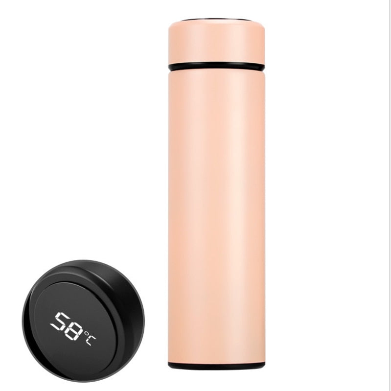 New Water Bottle Smart Mug Temperature Display Stainless Steel Water Thermal Bottle With LCD Touch Screen Waterproof Gift Cup