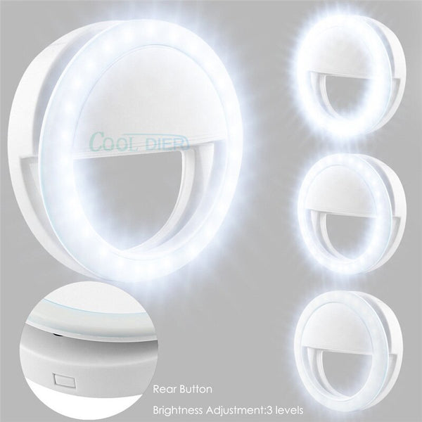 36 LED Selfie Ring Light Portable Flash Universal Phone Enhancing Fill Light 
