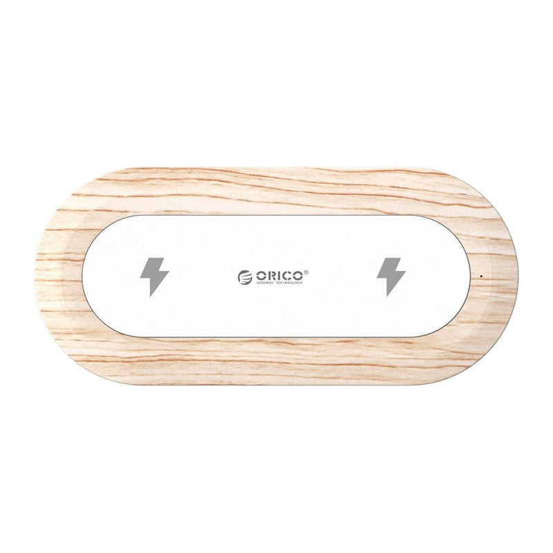 Wireless Fast Chargers Pad for iPhone Android Samsung Smartwatch Wood 10W