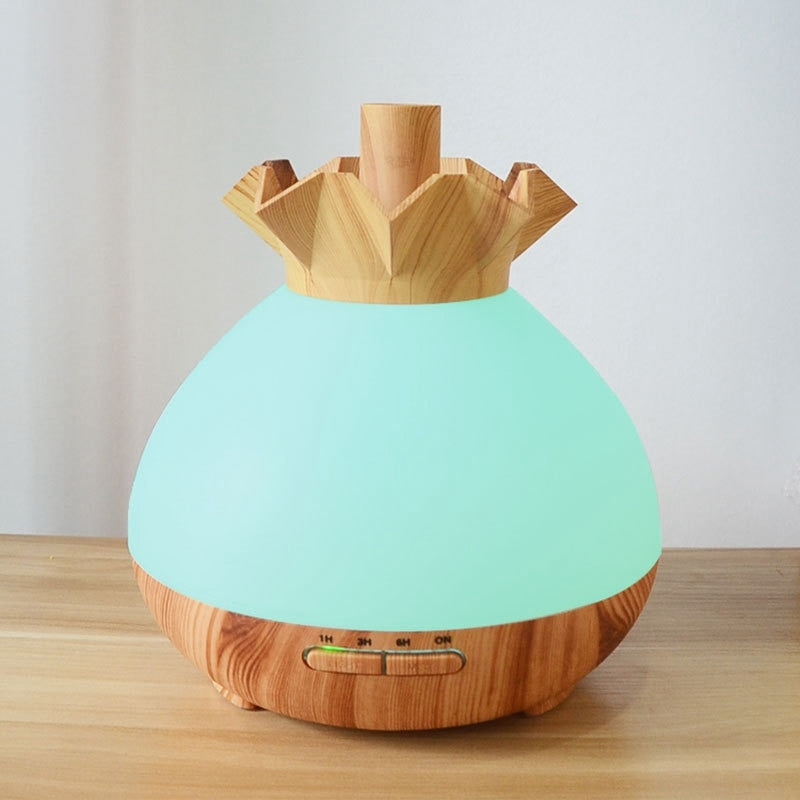 400Ml Smart Wifi Wireless Air Humidifier Aroma Essential Oil Diffuser with 7 Color Changing Led Lights for Office Home with Alex