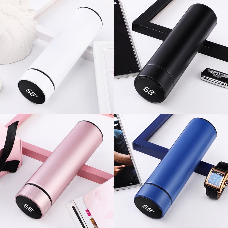 New Fashion Smart Mug Temperature Display Stainless Steel Water Thermal Bottle With LCD Touch Screen Waterproof gift Cup