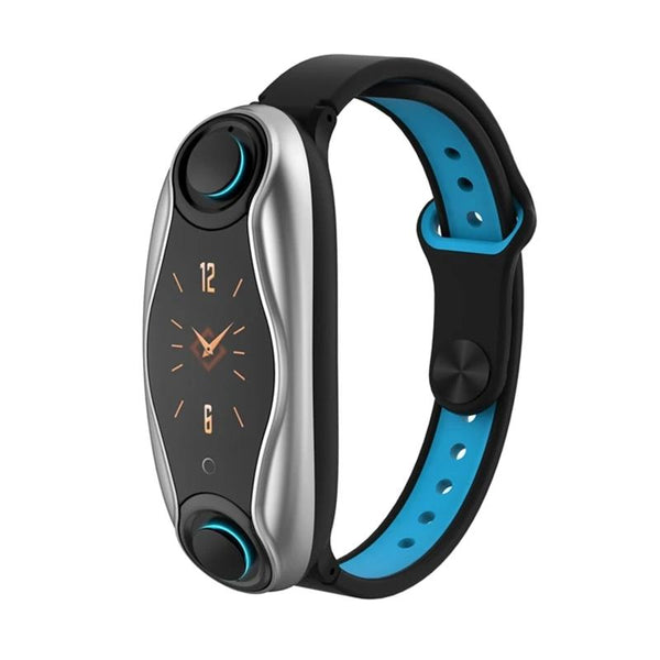 T90 Fitness Bracelet Bluetooth 5.0 with Wireless Earphones Waterproof Smart Watch Android IOS Phone
