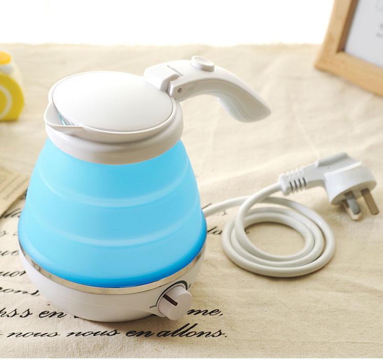 110V 0.5L Mini Portable Collapsible Electric Kettle Home Office Travel Electric Water Kettles