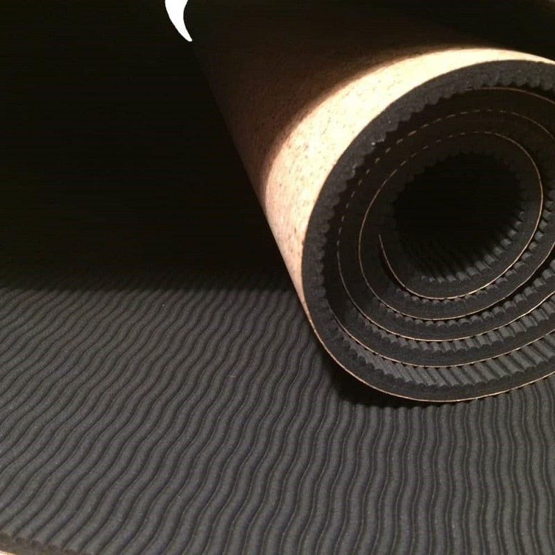 Non-slip TPE+Cork Yoga Mats For Fitness Natural Pilates Gymnastics Mats Sport Mat Yoga Exercise Pads Massage Mat 3MM/5MM/6MM/8MM