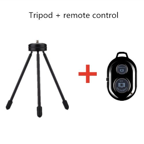 Handheld Tripod Wired Mini Selfie Stick Bundles Bluetooth Remote Tripod