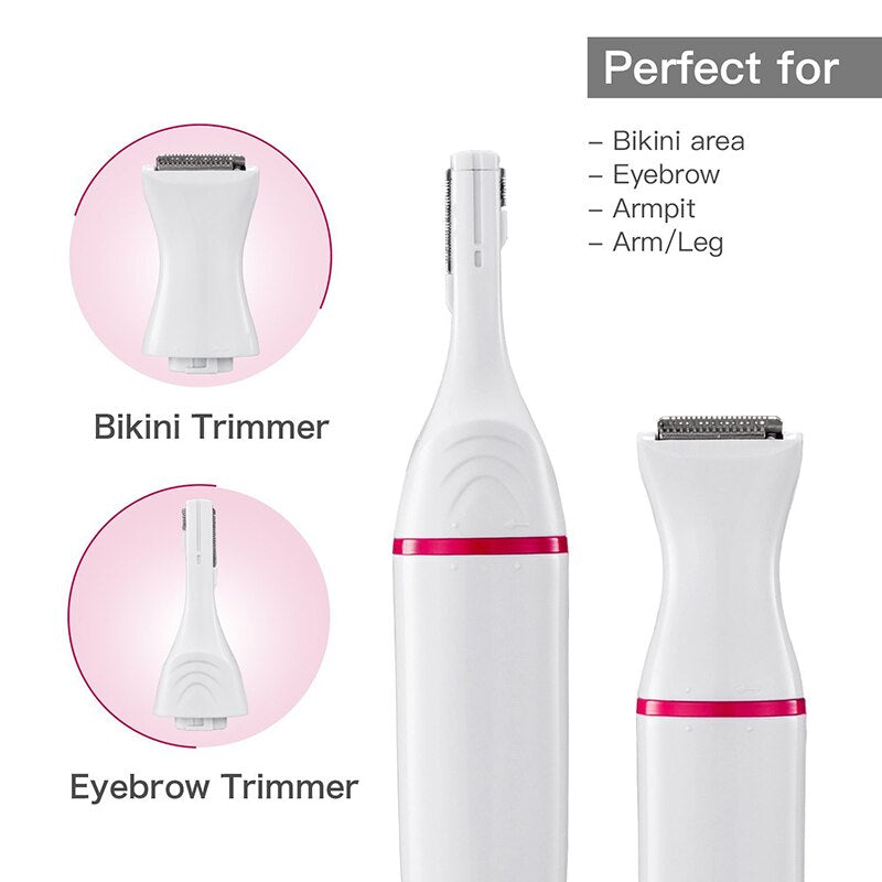 Electric Multifunctional Hair Trimmer Painless 5 In 1 Hair Removal Set Bikini&Eyebow Trimmer Hair Shaver Women Razor Face Clean