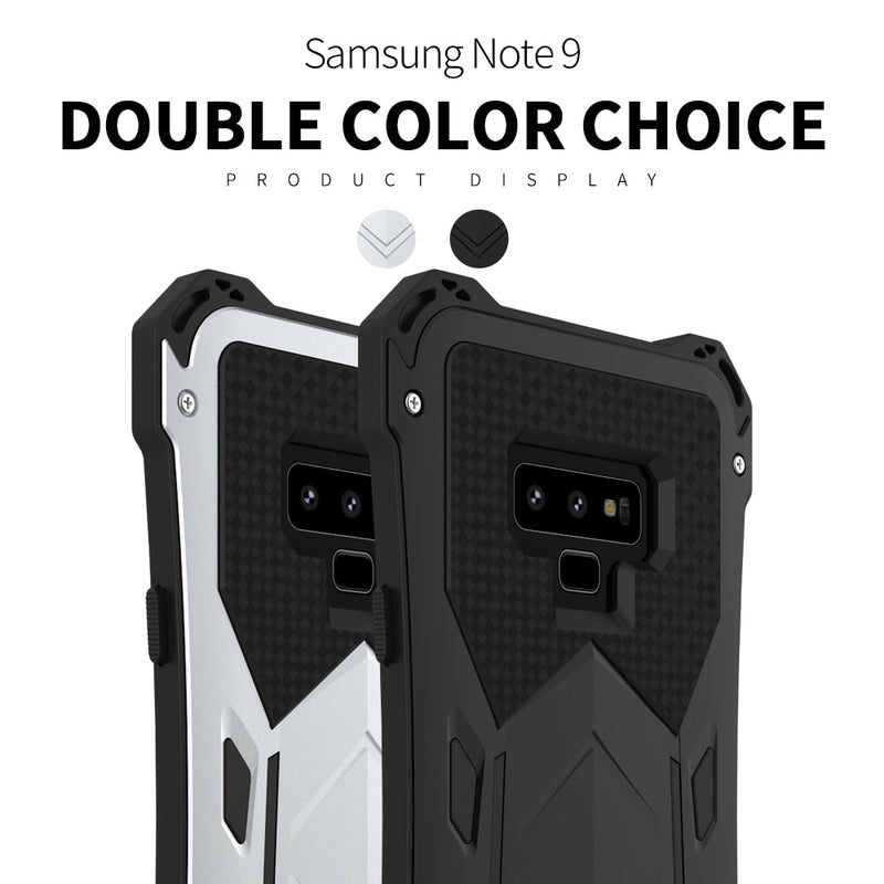 Samsung Galaxy Note 9 Case Cover Luxury Hard Metal TPU Silicone Hybrid Protect Armor Phone Case for Note 9 Cover