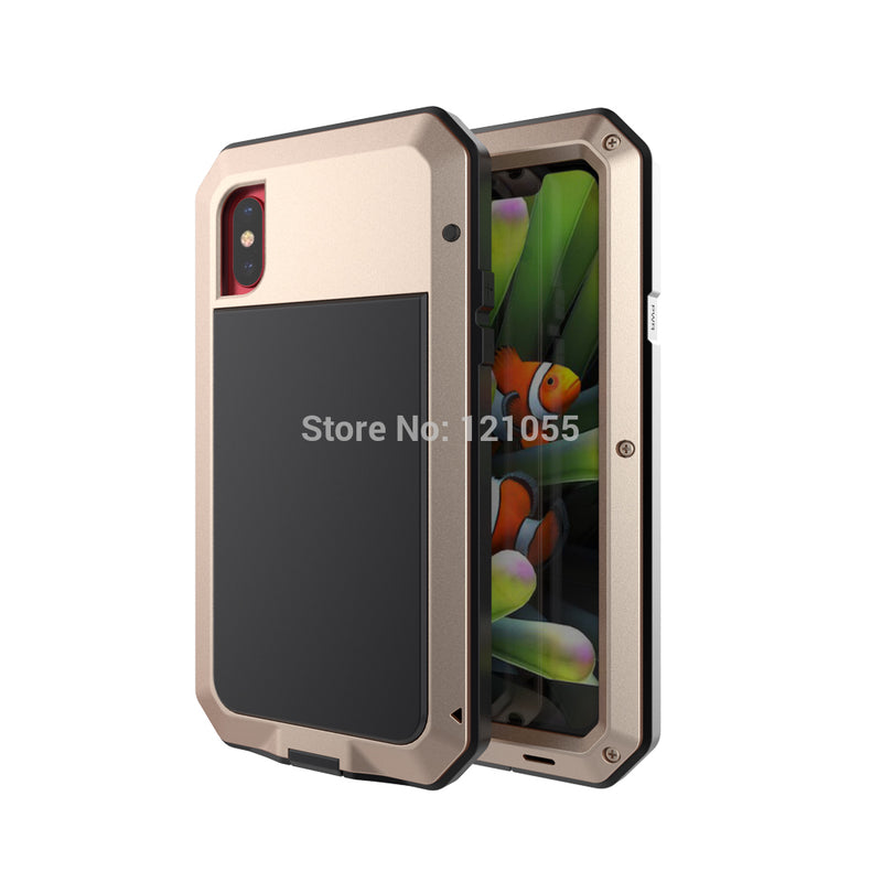 Water Resistant Aluminum Metal Case for IPhone XS max XR X 8 7 6S 6 5S 11 Pro FULL Cover 360 Shock Proof