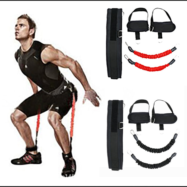 Fitness Bounce Trainer Tension Rope Resistance Bands Basketball Tennis Running Jump Leg Agility Strength Trainer Strap equipment