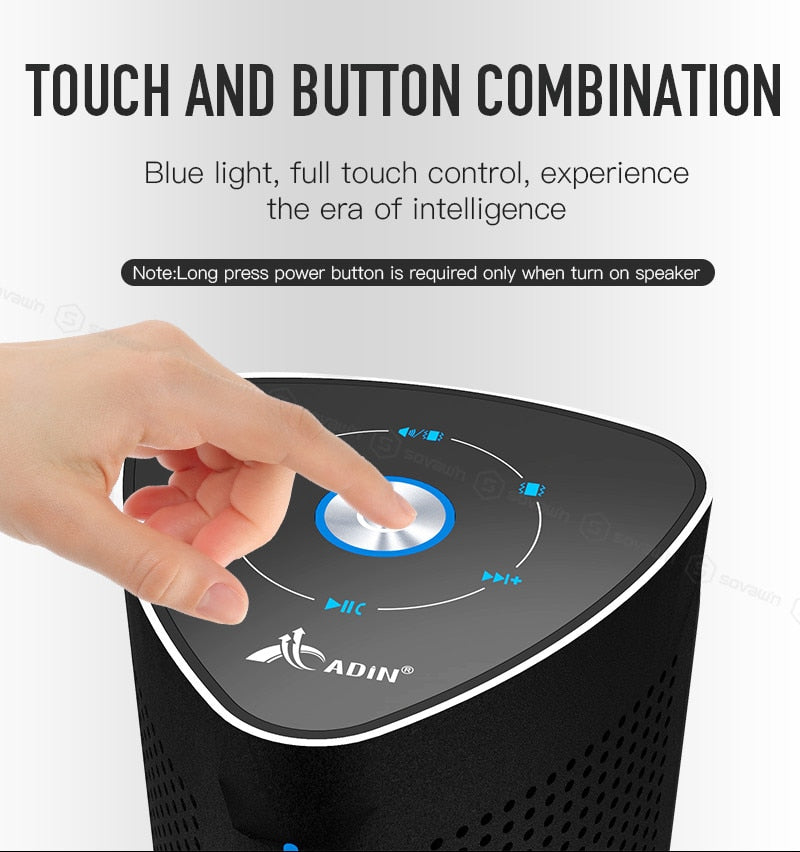 Portable Resonance Vibration Music Speaker Box Super Bass Vibro Wireless Bluetooth Handsfree Touch Speakers for Phone