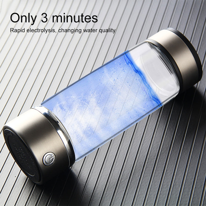 Rechargeable Rich Hydrogen Water Generator Electrolysis Energy Smart Cup Water Ionizer
