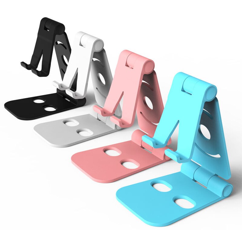 Universal Adjustable Mobile Phone Holder For iPhone Huawei Xiaomi Samsung Plastic Phone Stand Desk Tablet Folding Stand Desktop