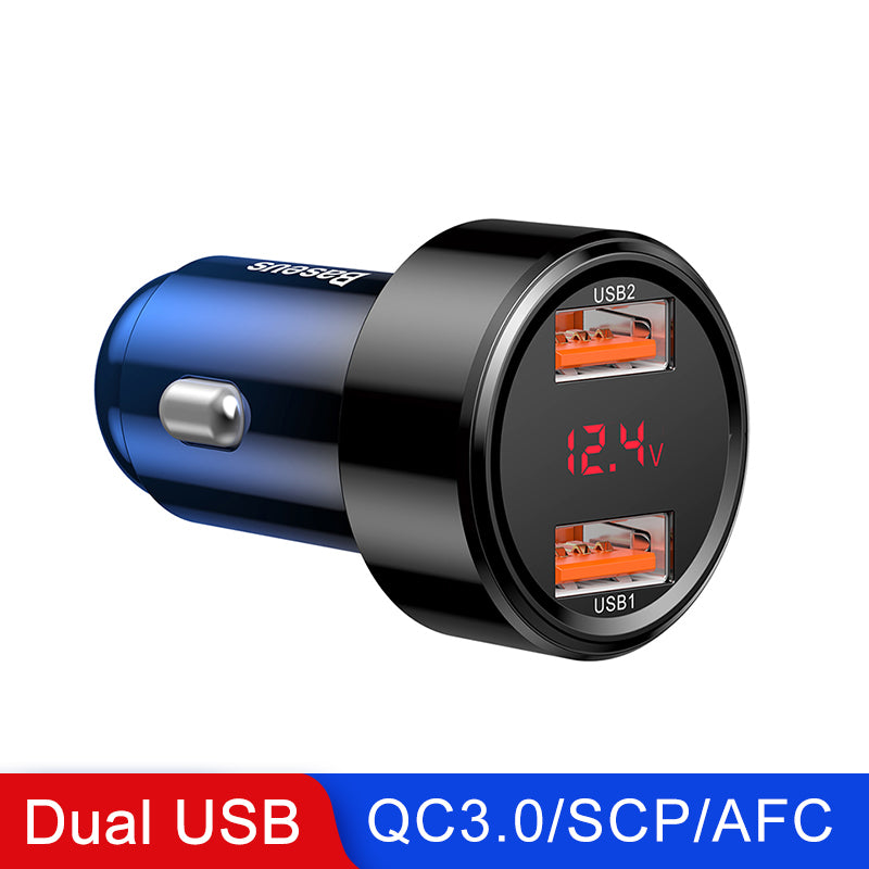 45W Quick Charge Car Charger 4.0 3.0 USB Supercharge USB iPhone and Android