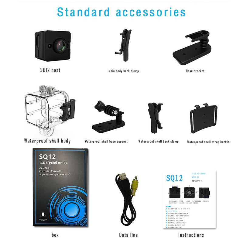Mini Cam WIFI Camera SQ13 SQ23 SQ11 SQ12 FULL HD 1080P Night Vision Waterproof Sensor Recorder