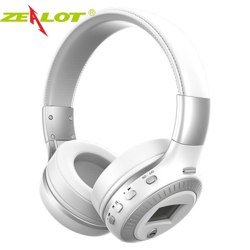 Bluetooth Earphone Headphone with fm radio Bass Stereo Headset with mic Wireless