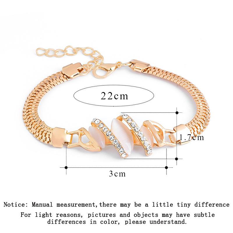 Jewelry Gifts Gold Color Music Notes Bracelet Crystal Zircon Charm Bracelet For Women Jewelry