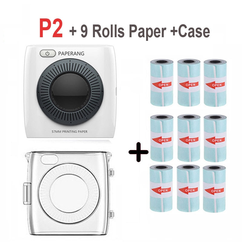 Pocket Portable Bluetooth Photo Printer Mini 300 DPI Thermal Label Sticker Printer For Phone