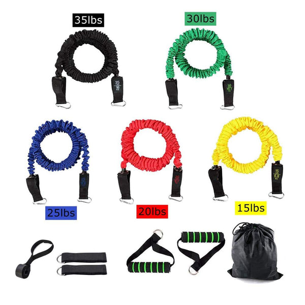 Fitness Elastic Pull Up Resistance Bands Workout Set Exercise Yoga Rubber Pulling Loop Door Rope Gym Strength Training Equipment
