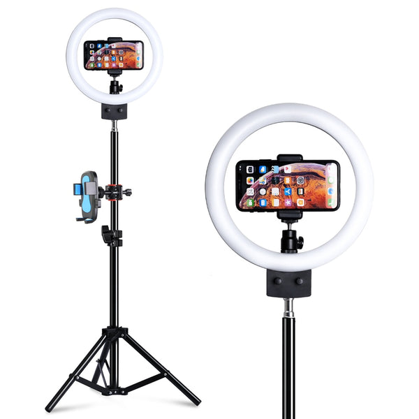 9inch Mini LED Vertical Dimmable Desktop Ring Light With USB Plug Tripod Stand For YouTube Video Live Photo Photography studio