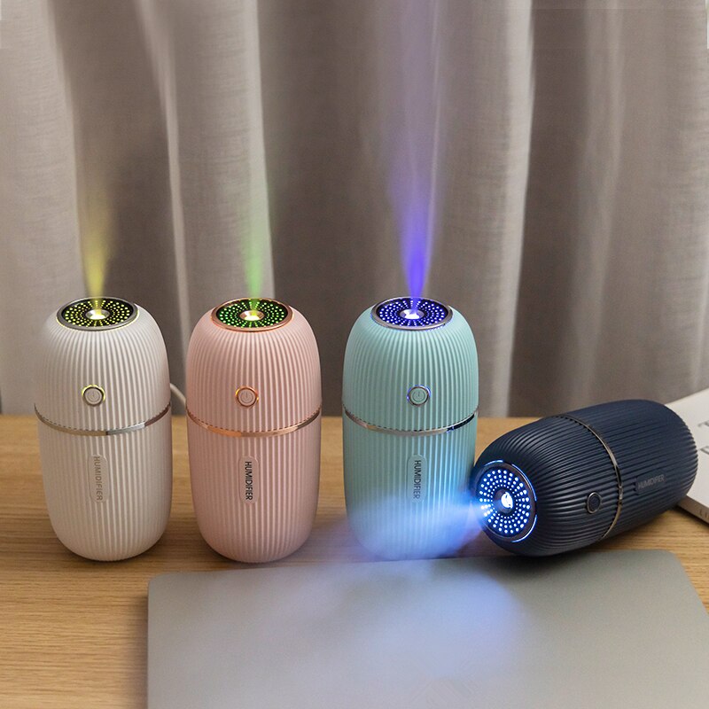 Humidifier 300ML Ultrasonic USB Aroma Essential Oil Diffuser Romantic Color Night Lamp Mist Maker Humidificador Portable