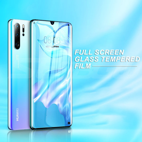Huawei P30 P20 Pro P20 P10 Lite Plus P Smart 2019 Full Screen Protector Tempered Glass Film Case