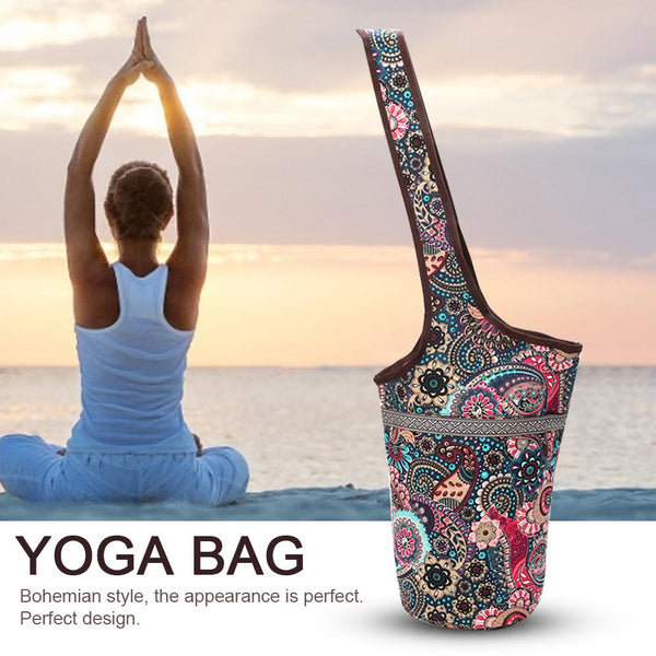 Yoga Mat Bag Casual Fashion Canvas Yoga Bag Backpack With Large Size Zipper Pocket Fit Most Size Mats Yoga Mat Tote