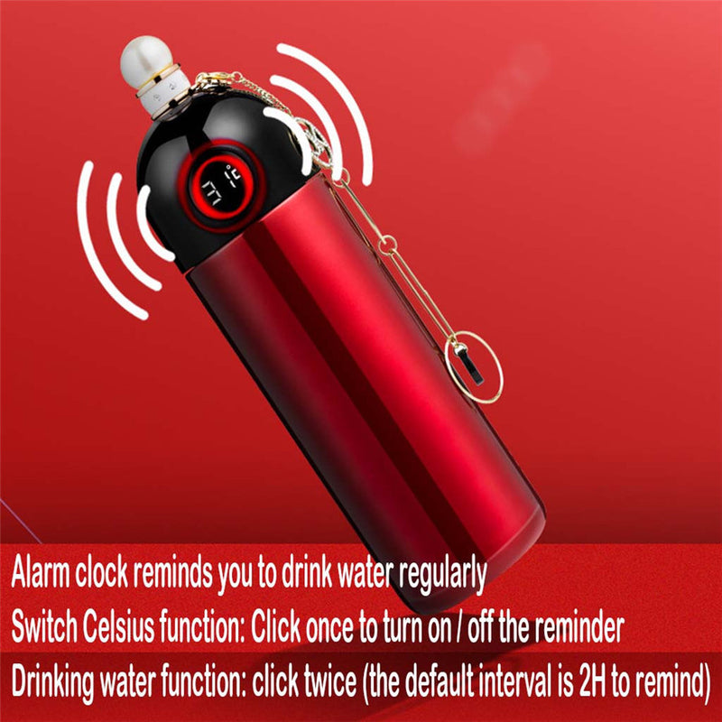 New Smart Water Bottle with Temperature Display LCD Touchable Screen 1PC Stainless 350ml  Water Bottle 1021#30