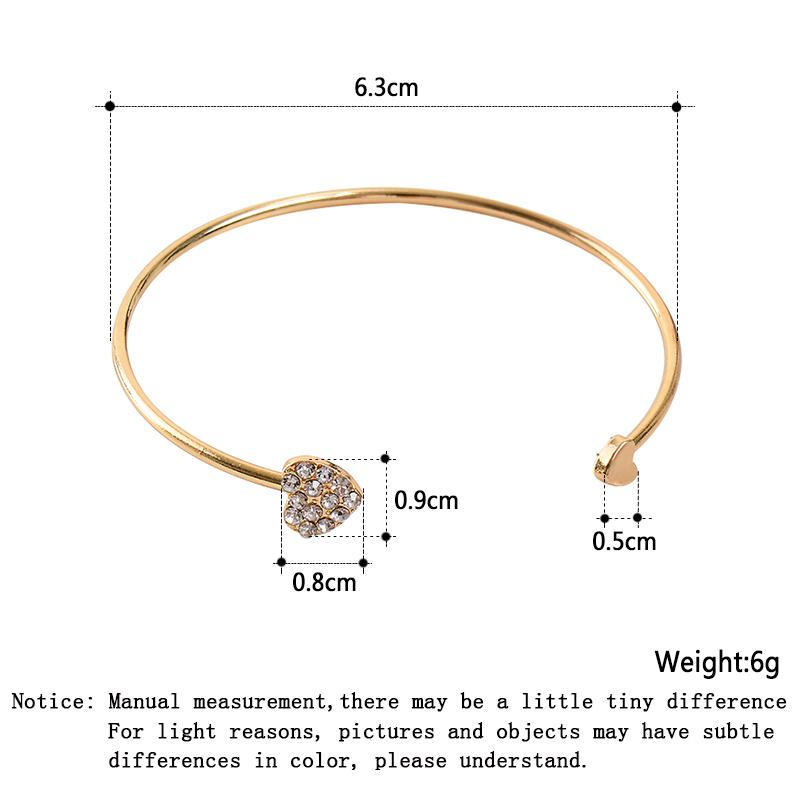 Jewelry Gifts Gold Color Music Notes Bracelet Crystal Zircon Charm Bracelet For Women Jewelry